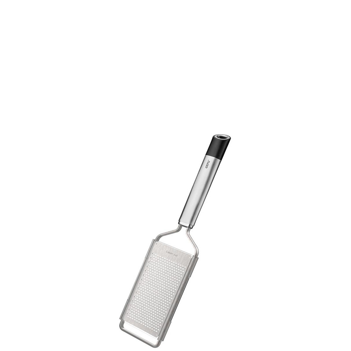 Hochwertige Edelstahlreibe mit ergonomischem Griff für präzises Reiben Edelstahlreibe mit ergonomischem Griff, ideal für Käse und Gemüse