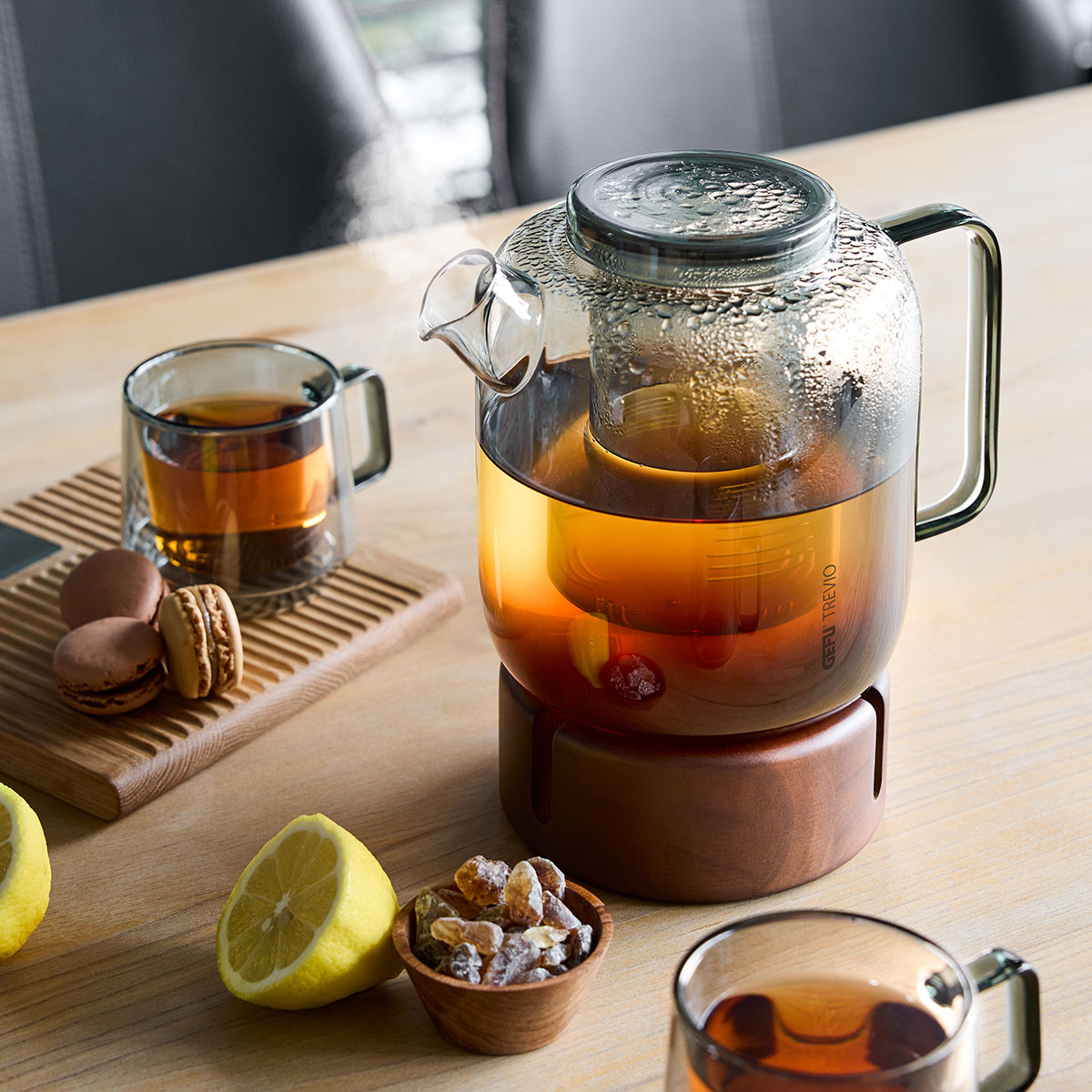 Teapot, 1.500 ml incl. teapot warmer TREVIO