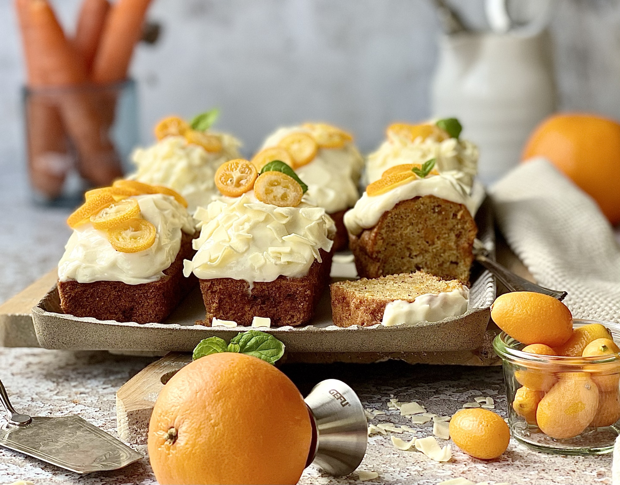 Karottenkuchen mit Orange und weißer Schokolade (6)