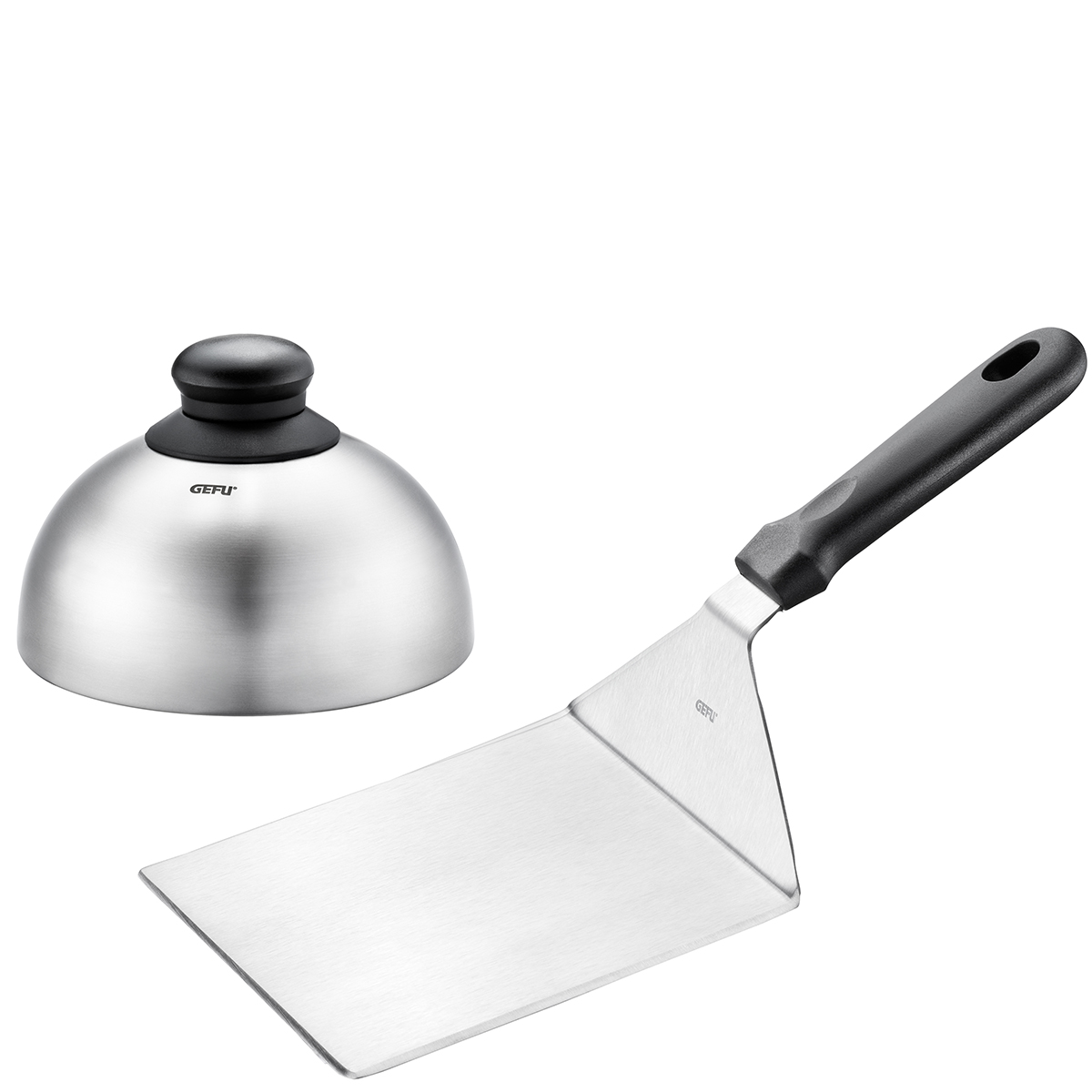Set: Burger und Schmelzglocke BBQ + Wender BBQ XXL