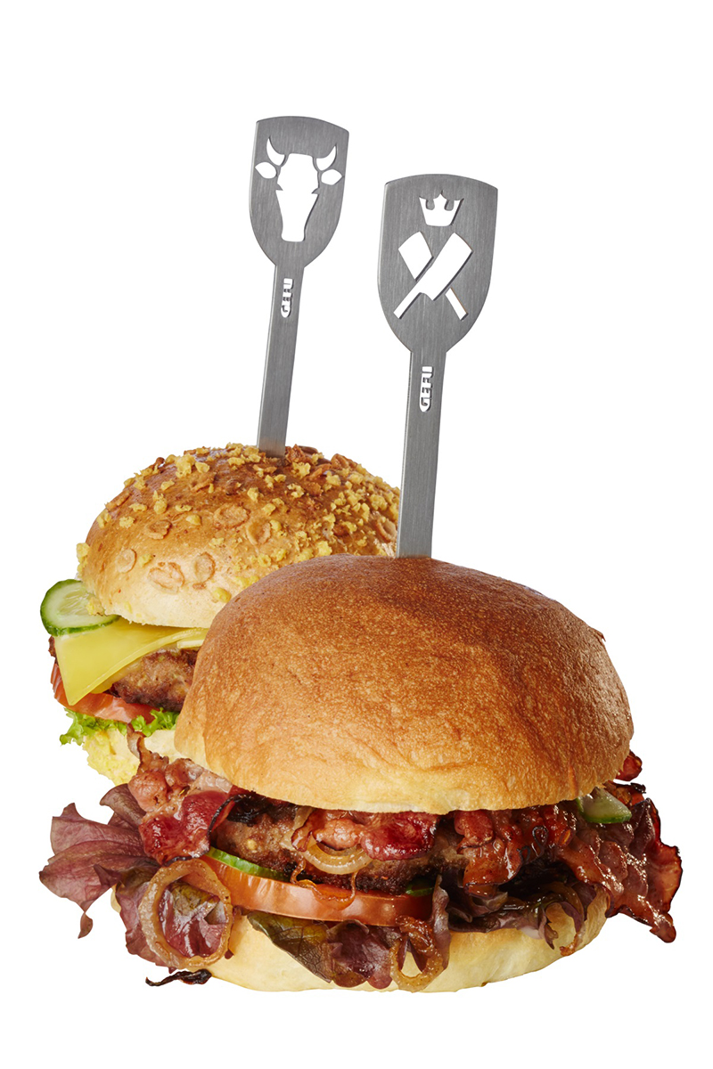 Hamburger skewers TORRO, 2 pcs. (bull + axe)