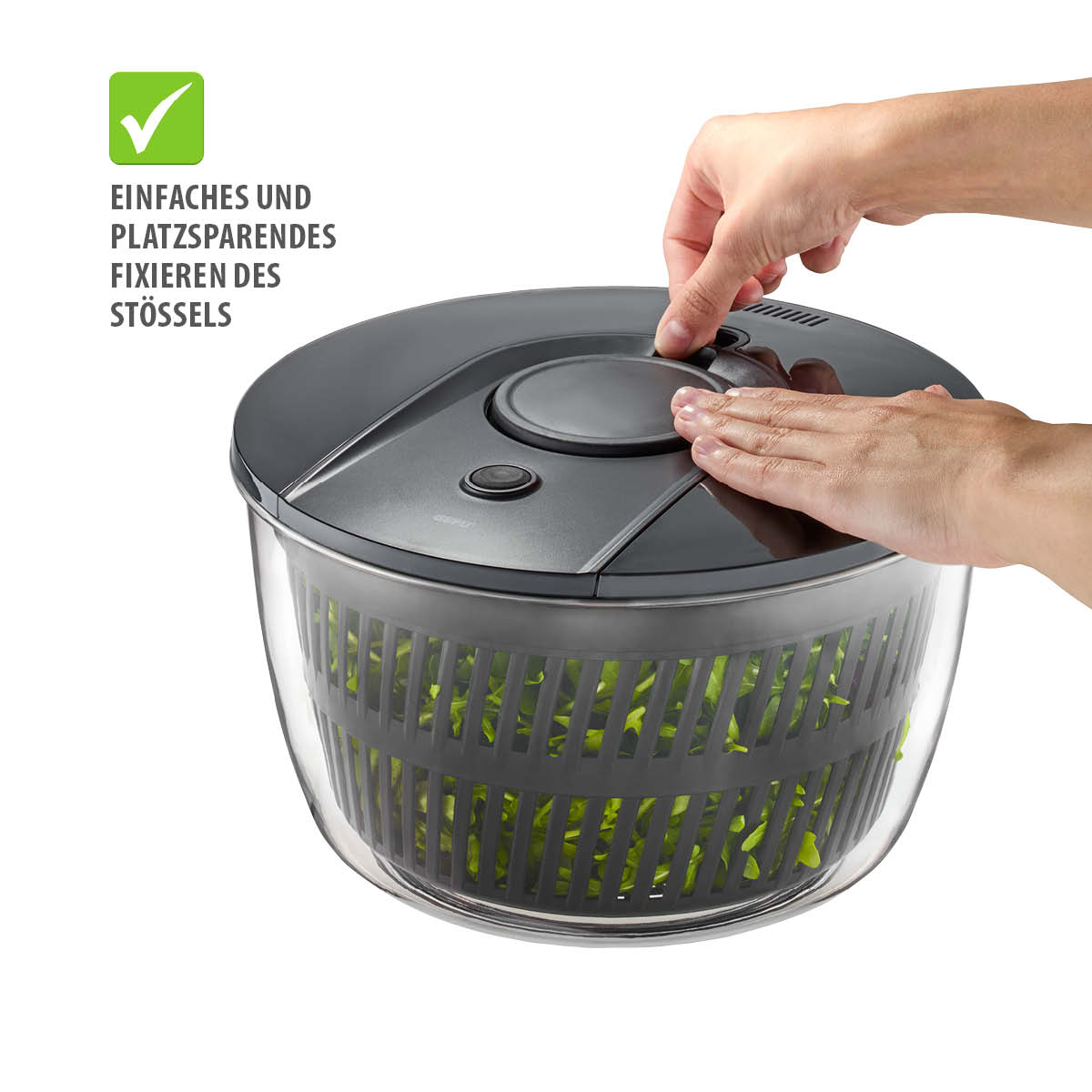Salad spinner PUSH IT, Ø 25 cm