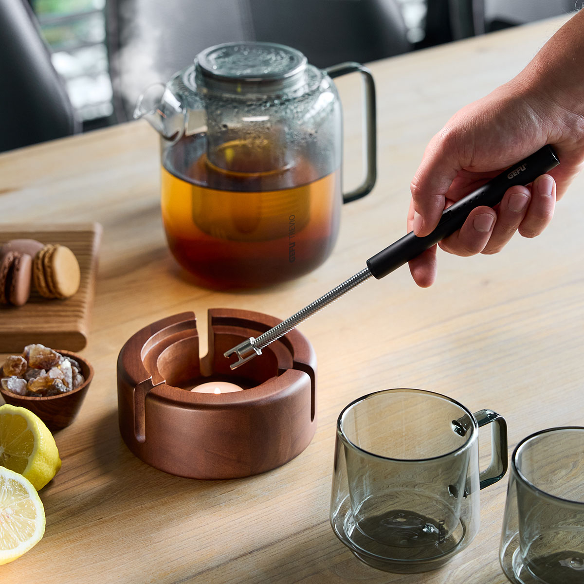 Teapot, 1.500 ml incl. teapot warmer TREVIO