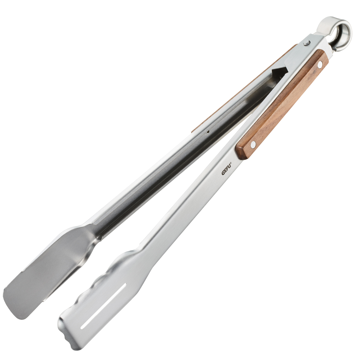 GEFU Grillzange SERINO Edelstahl mit Walnussholzgriffen