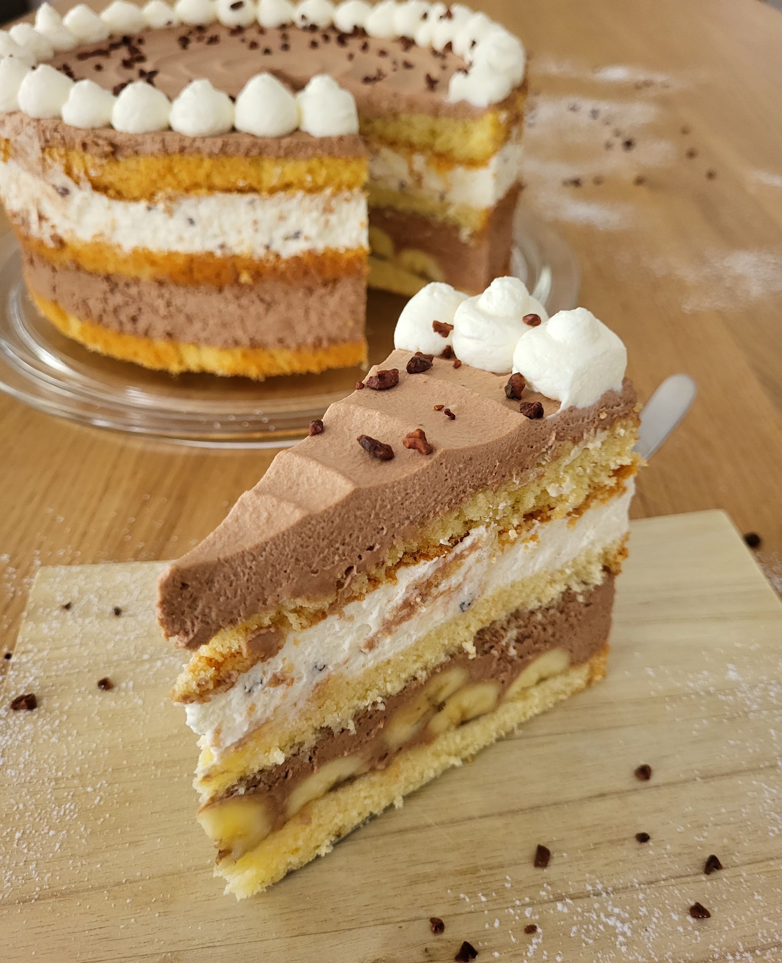 Bananen-Schokoladentorte 