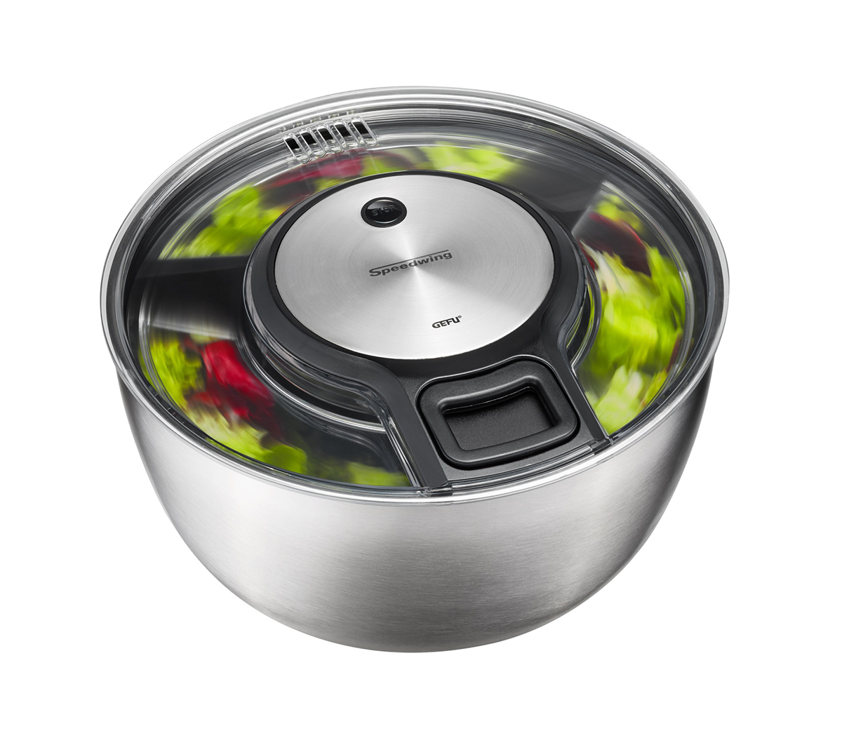 Salad spinner SPEEDWING®, stainless steel