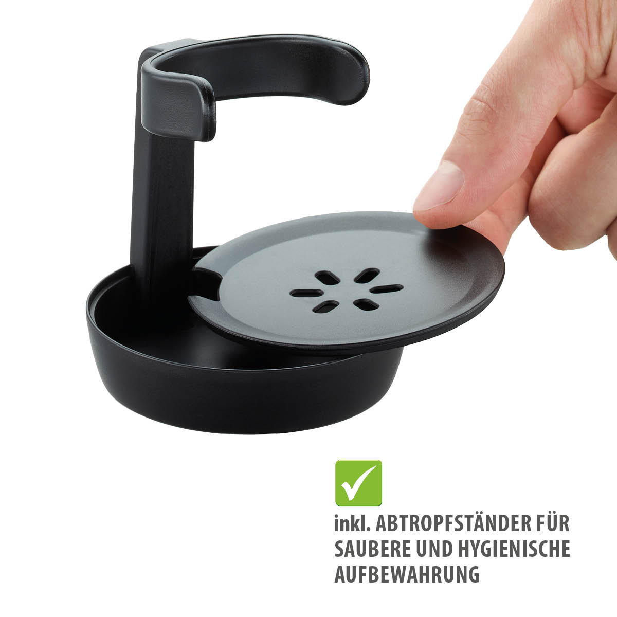 Washing-up liquid brush with drainer SWIFT