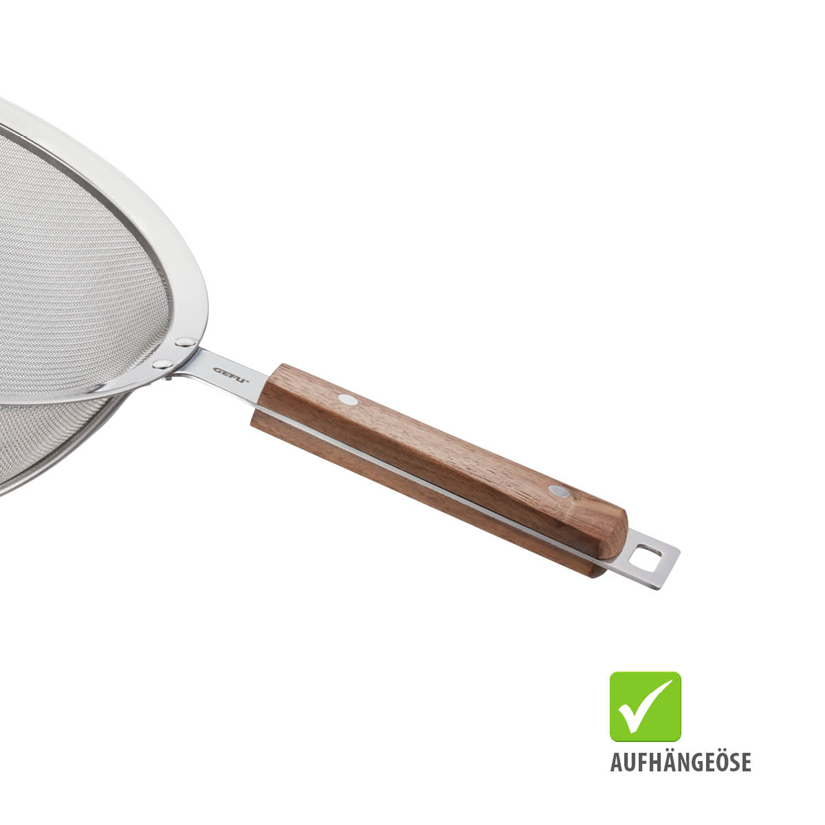 Sieve with wooden handle MADERO, 16 cm