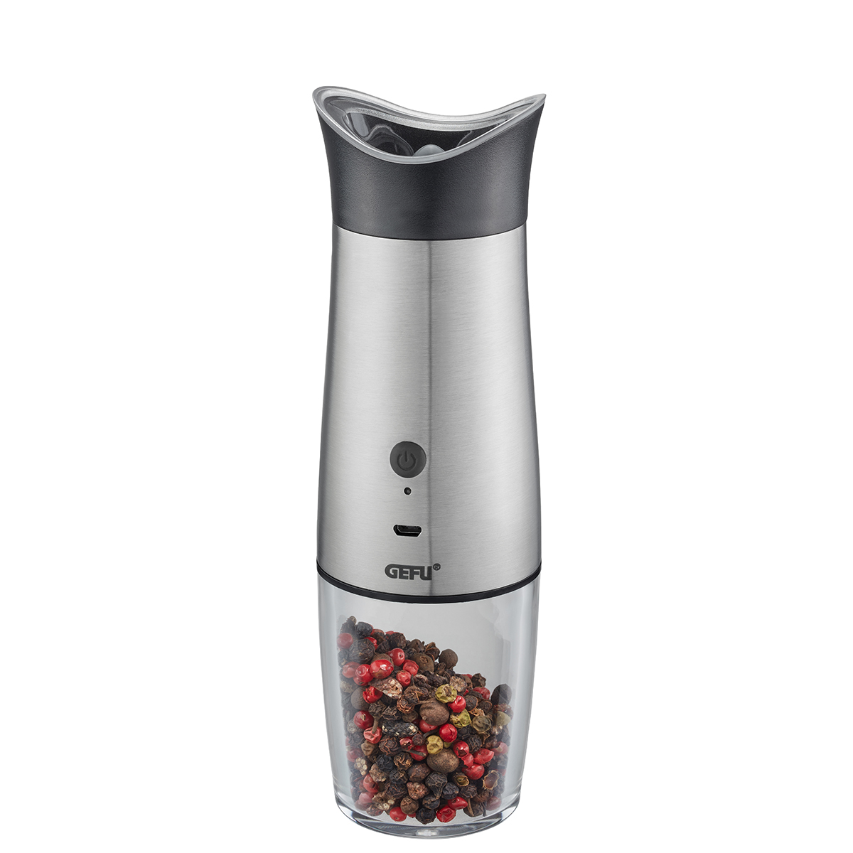 Salt or pepper Mill VELO, electric with tilt sensor USB