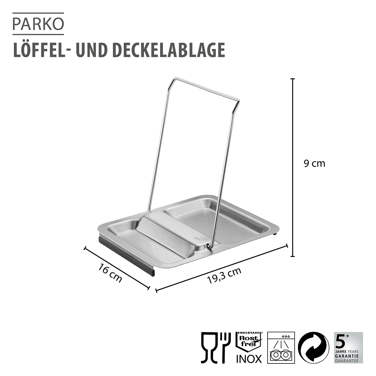 Löffel- und Deckelablage PARKO
