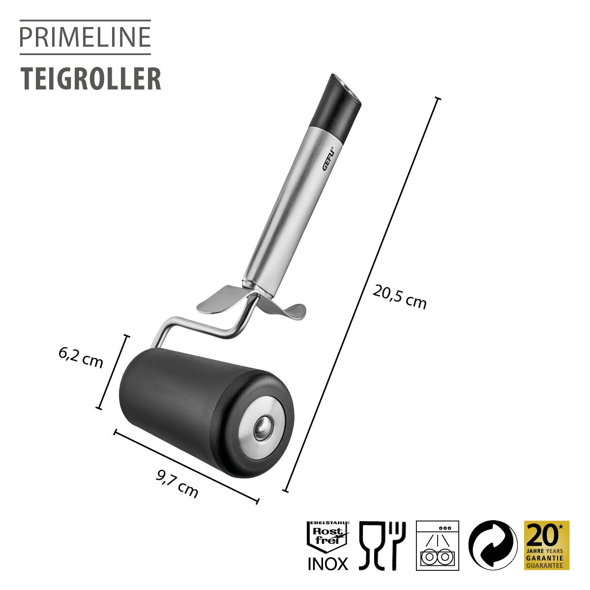 Teigroller PRIMELINE – Perfektes Ausrollen