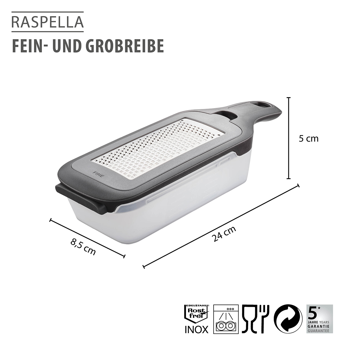 Fein- und Grobreibe RASPELLA