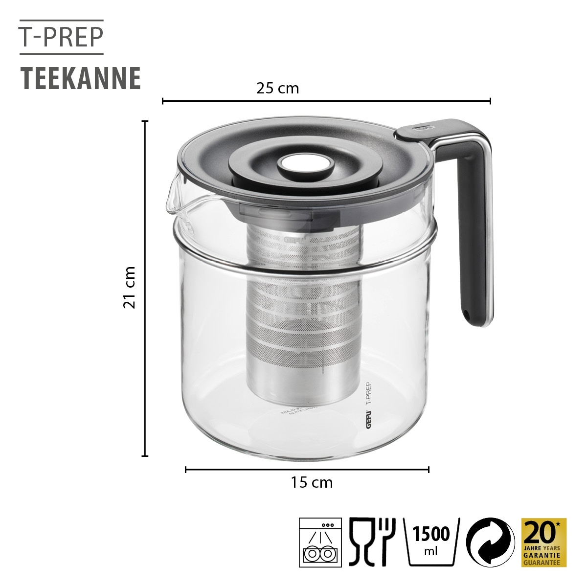 Teapot T-PREP, 1.500 ml