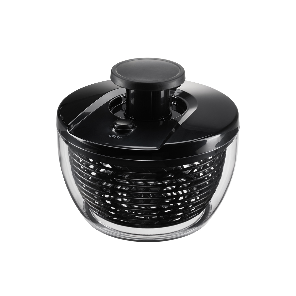 GEFU Salatschleuder PUSH IT 3 L mit Push- und Stopp-Mechanis