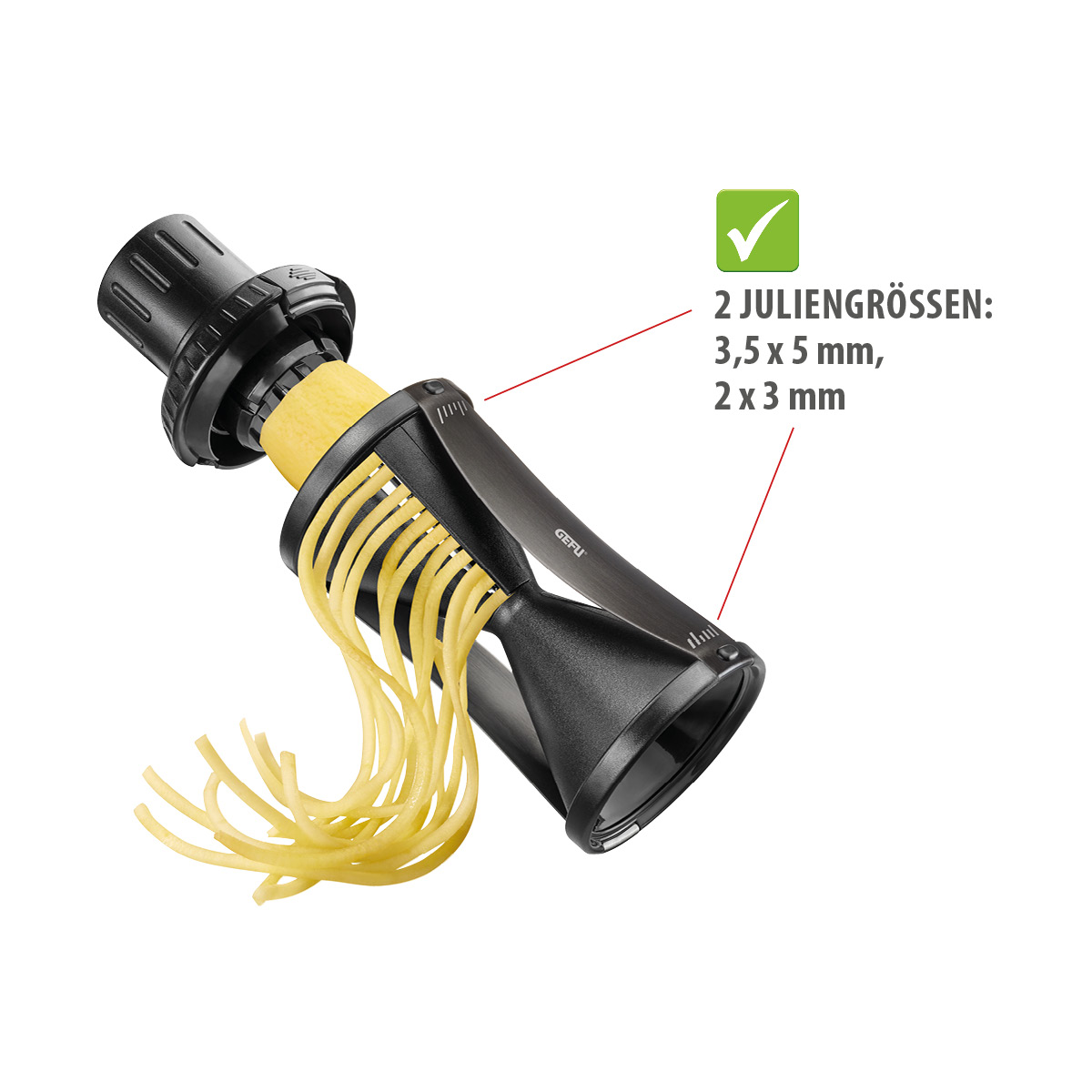 Spiralschneider SPIRELLI® 2.0 BLACK EDITION inkl. Reinigungsbürste