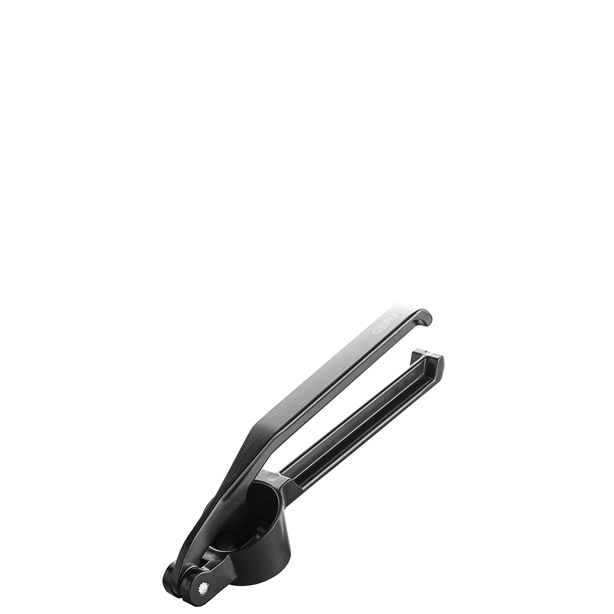 Manuelle schwarze Knoblauchpresse aus Metall Schwarze Metall-Knoblauchpresse mit Hebelmechanismus