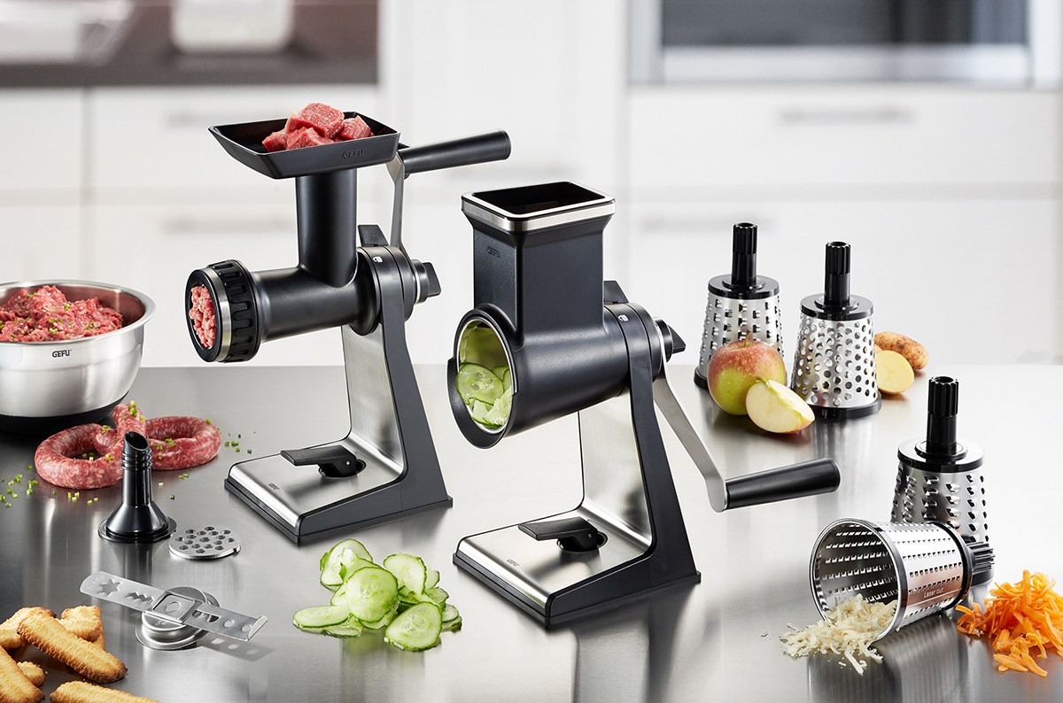 Grate quickly, enjoy perfectly Meat & drum TRANSFORMA grinder grater