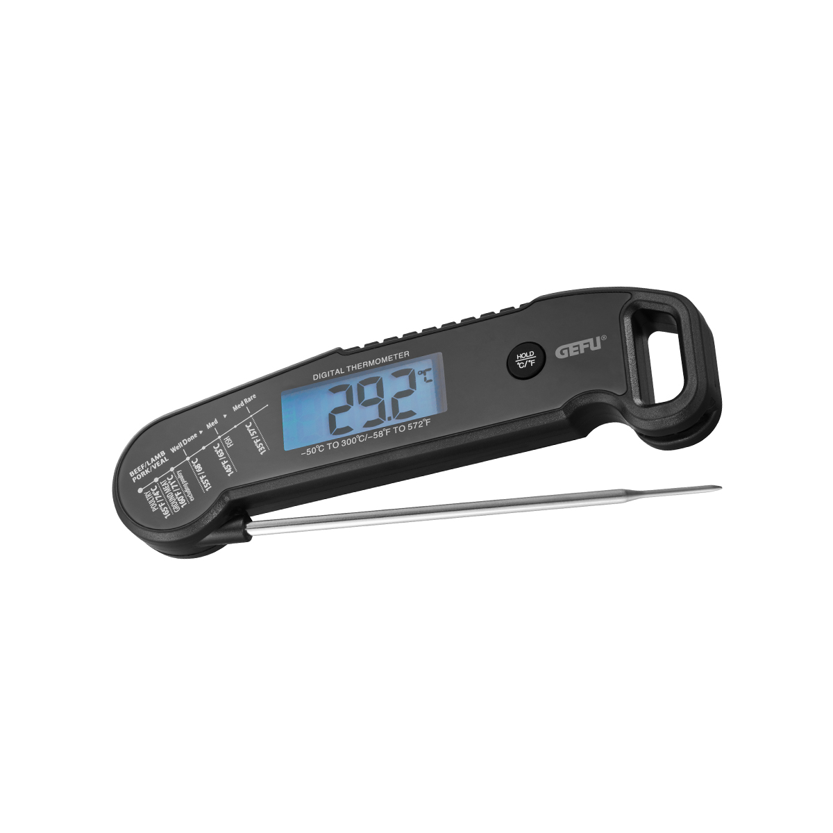 GEFU Klappthermometer AUREMA mit Sonde und Digitaldisplay