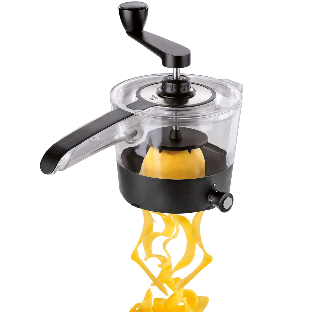 Manueller Spiralschneider für Obst und Gemüse Manueller Spiralschneider produziert spiralförmige Gemüsestreifen