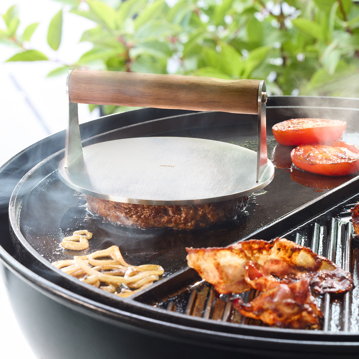 Smash burger press BBQ