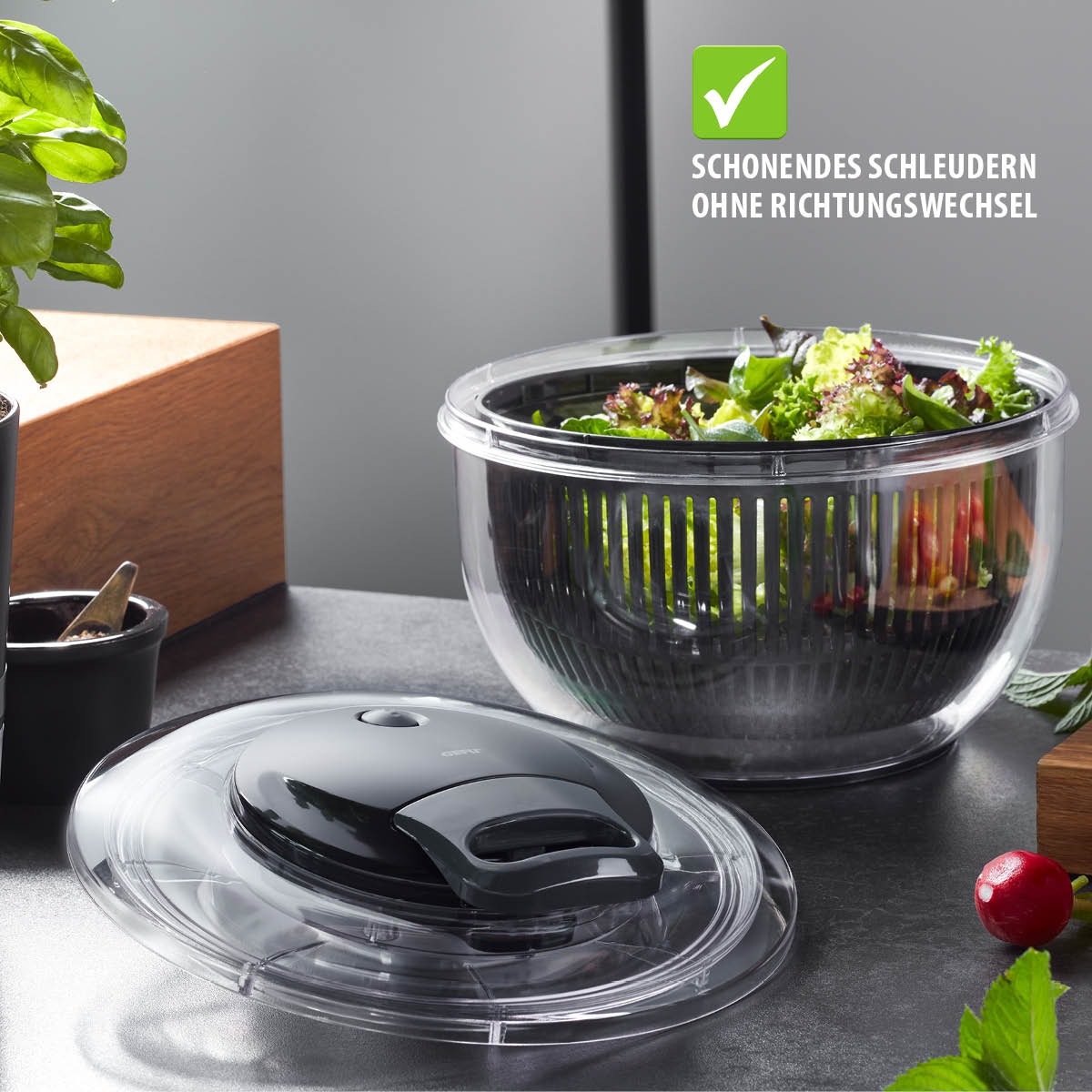 Salad spinner PULLIT, 4,5 L