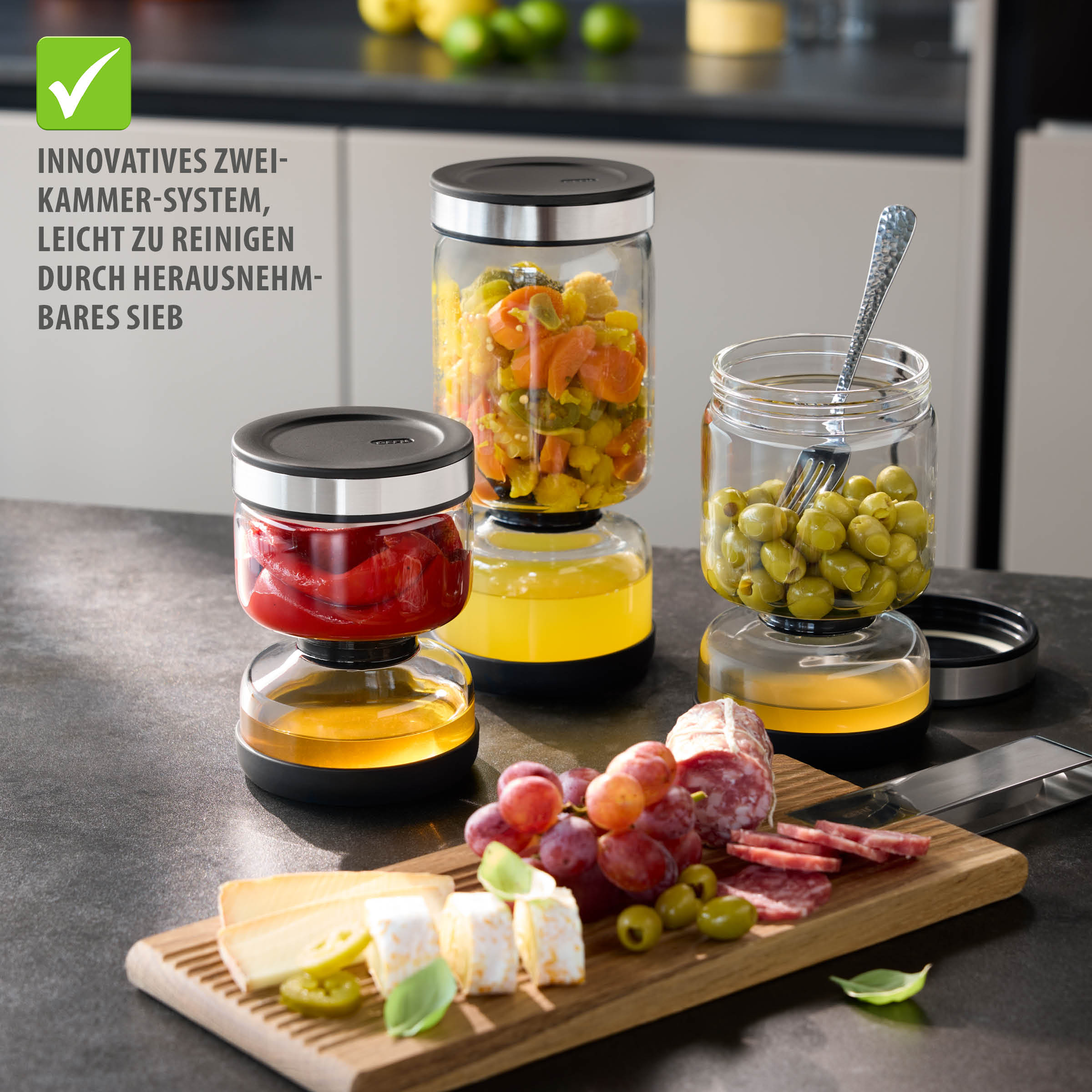 Abtropfglas LAVINA, 1.300 ml