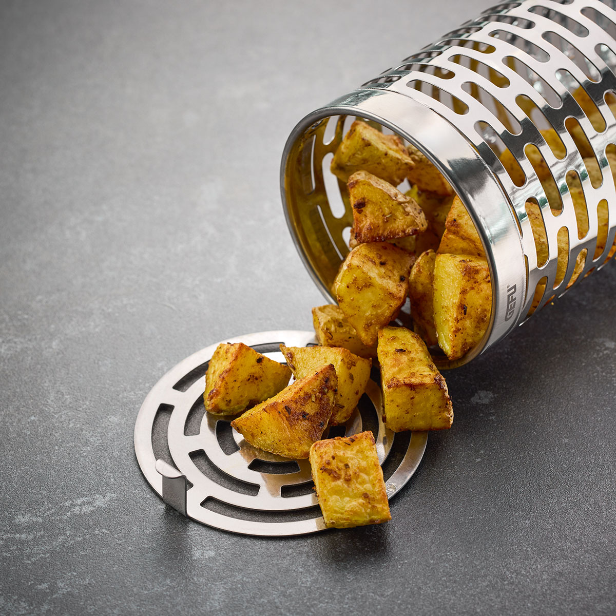 Rolling grill basket deluxe BBQ, 30,5 cm