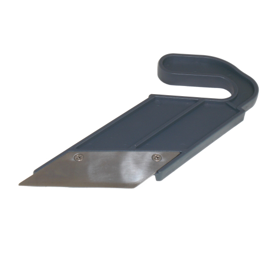 Graues Universalmesser mit ergonomischem Griff und scharfer Klinge