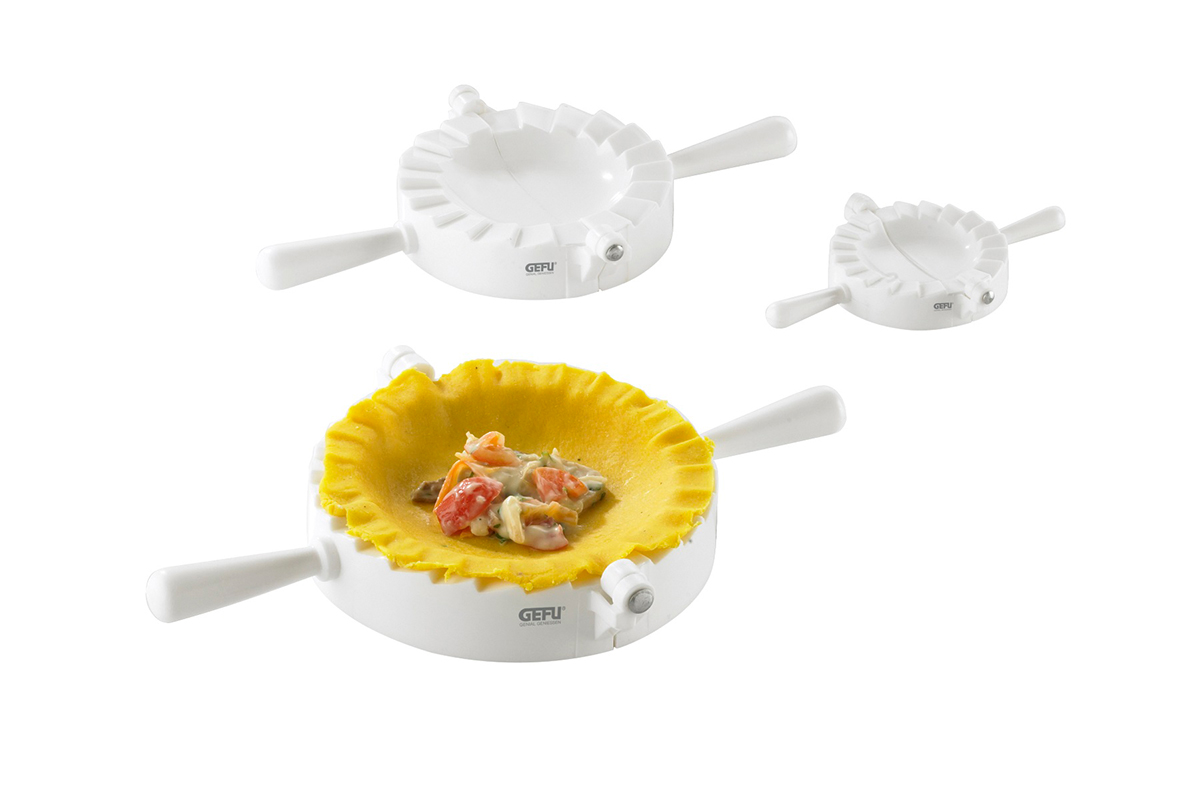 Ravioli-/pasta case mould VERONA, 3 pcs., plastic