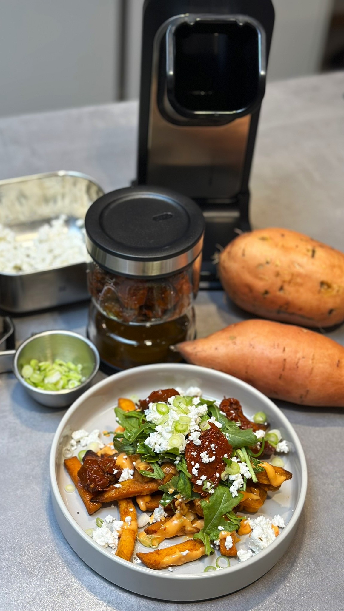 Loaded Sweet Potatoe Fries