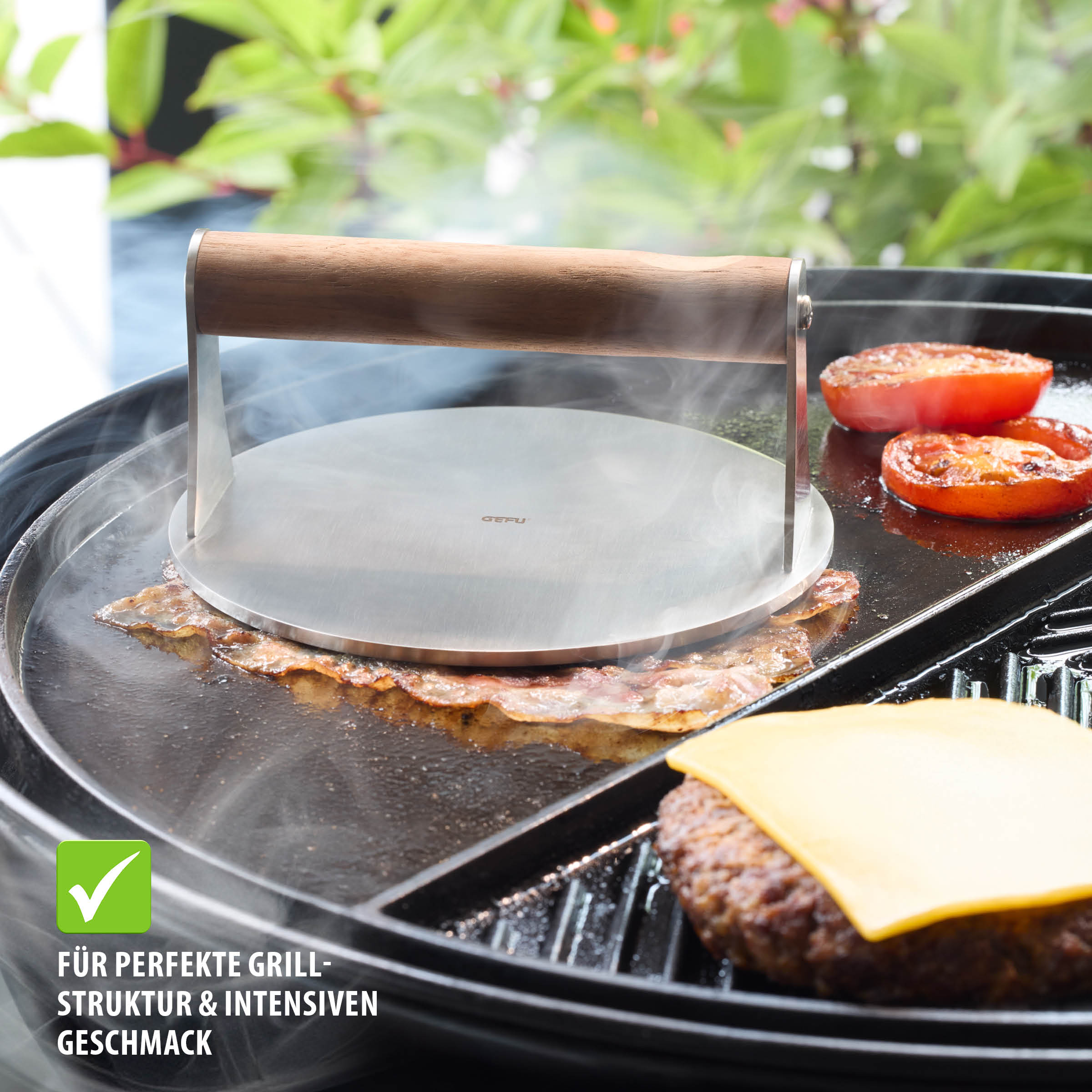 Smash burger press BBQ