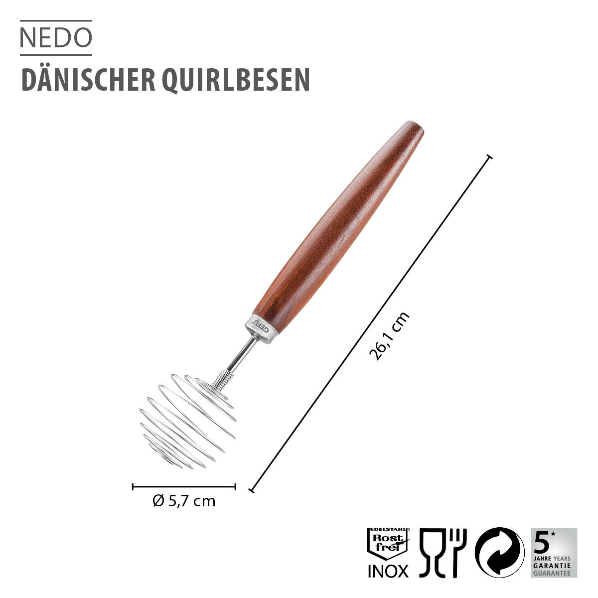 Dänischer Quirlbesen NEDO