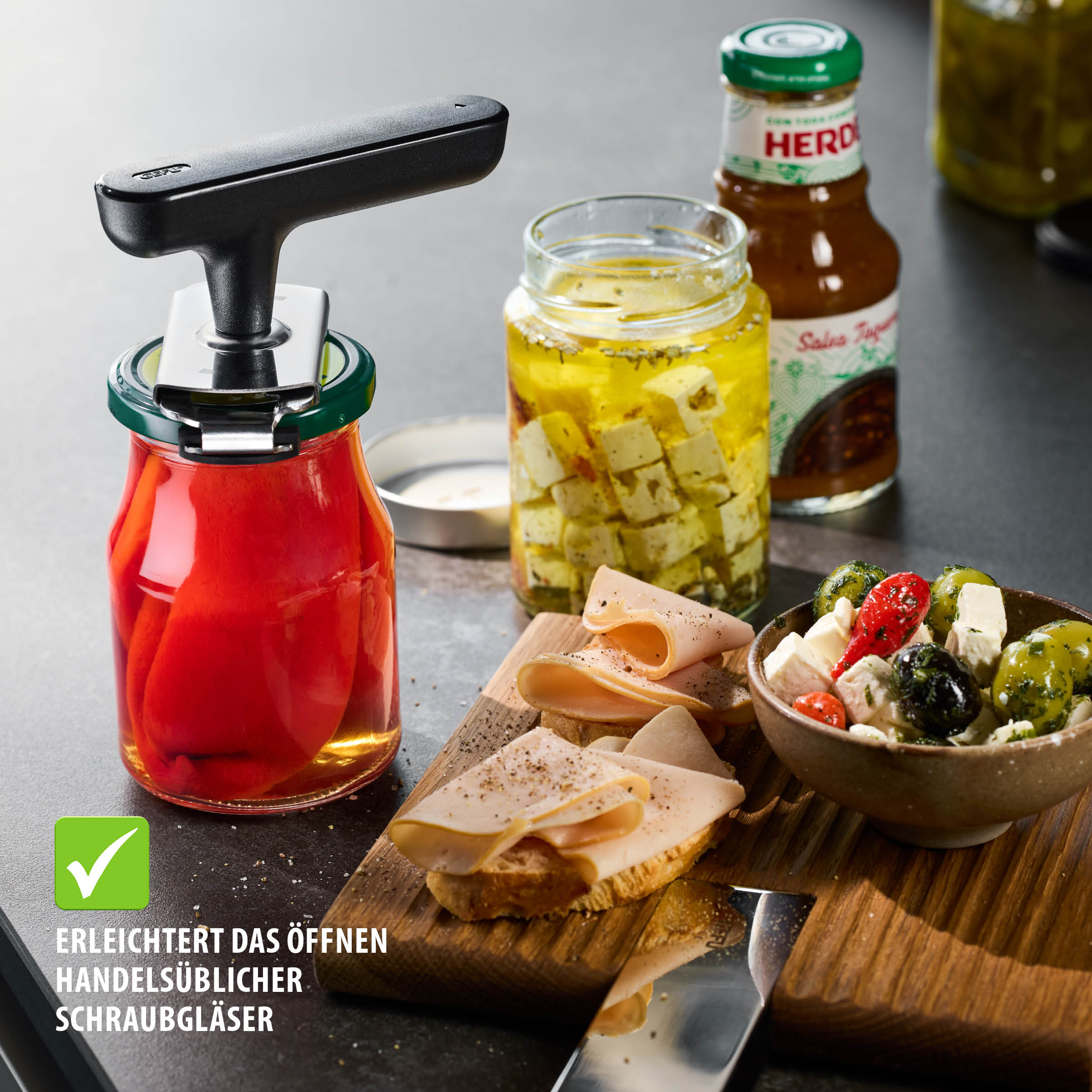 Glasdeckelöffner CLIXO