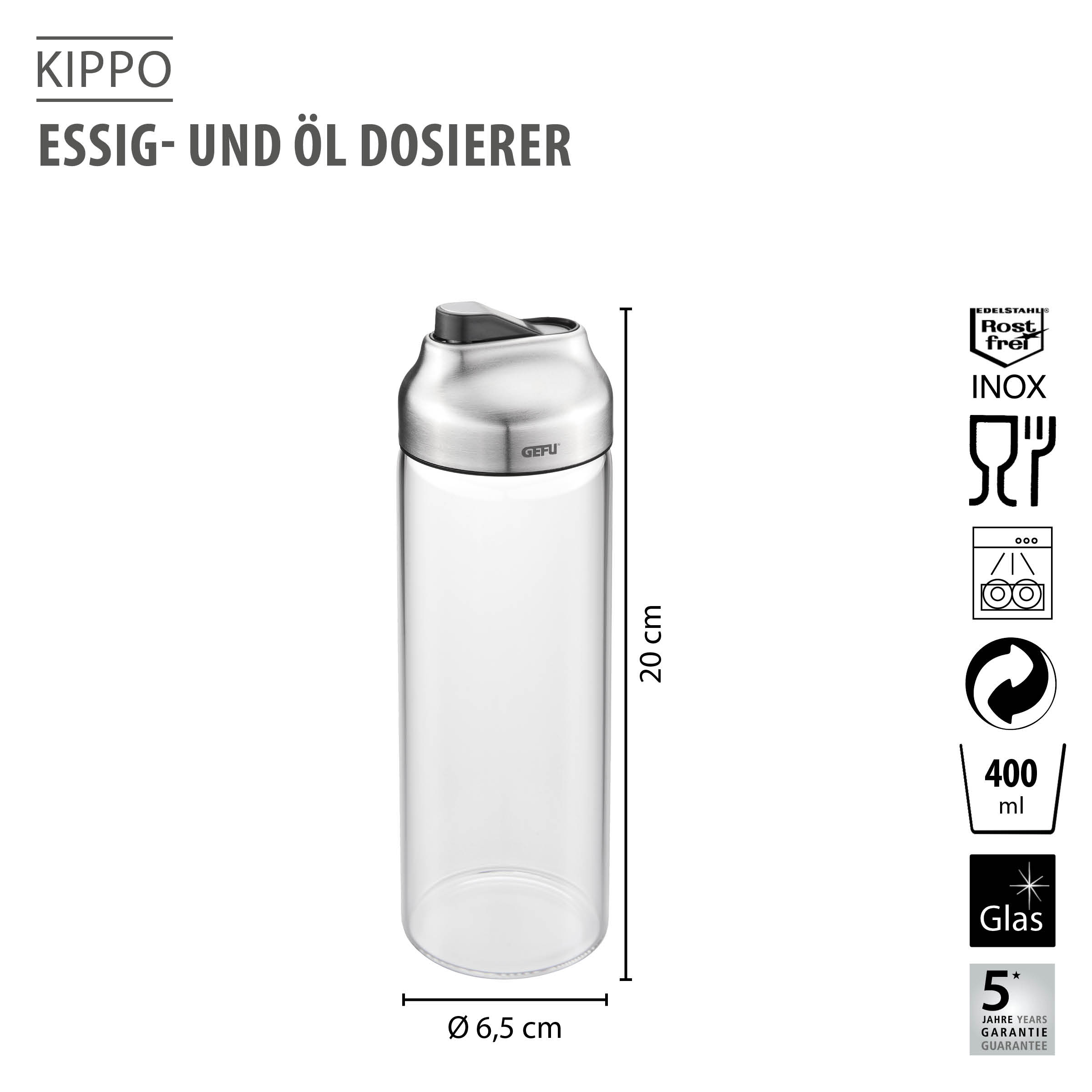 Vinegar-oil dispenser KIPPO