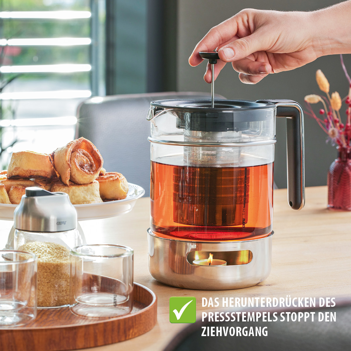 Teapot, 1.500 ml incl. teapot warmer T-PREP Teapot, 1.500 ml incl. teapot warmer T-PREP