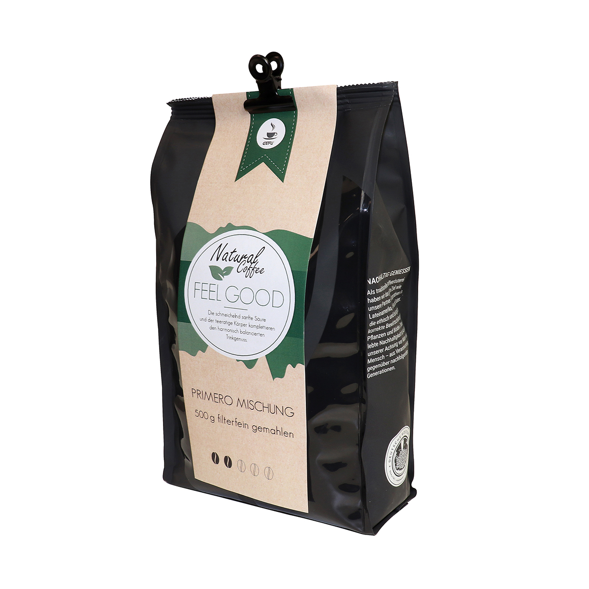 Primero Mischung FEEL GOOD, gemahlen Natural Coffee