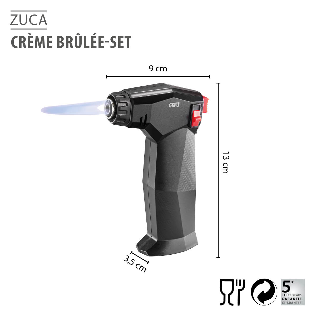 Crème brûlée set ZUCA, 5-pieces
