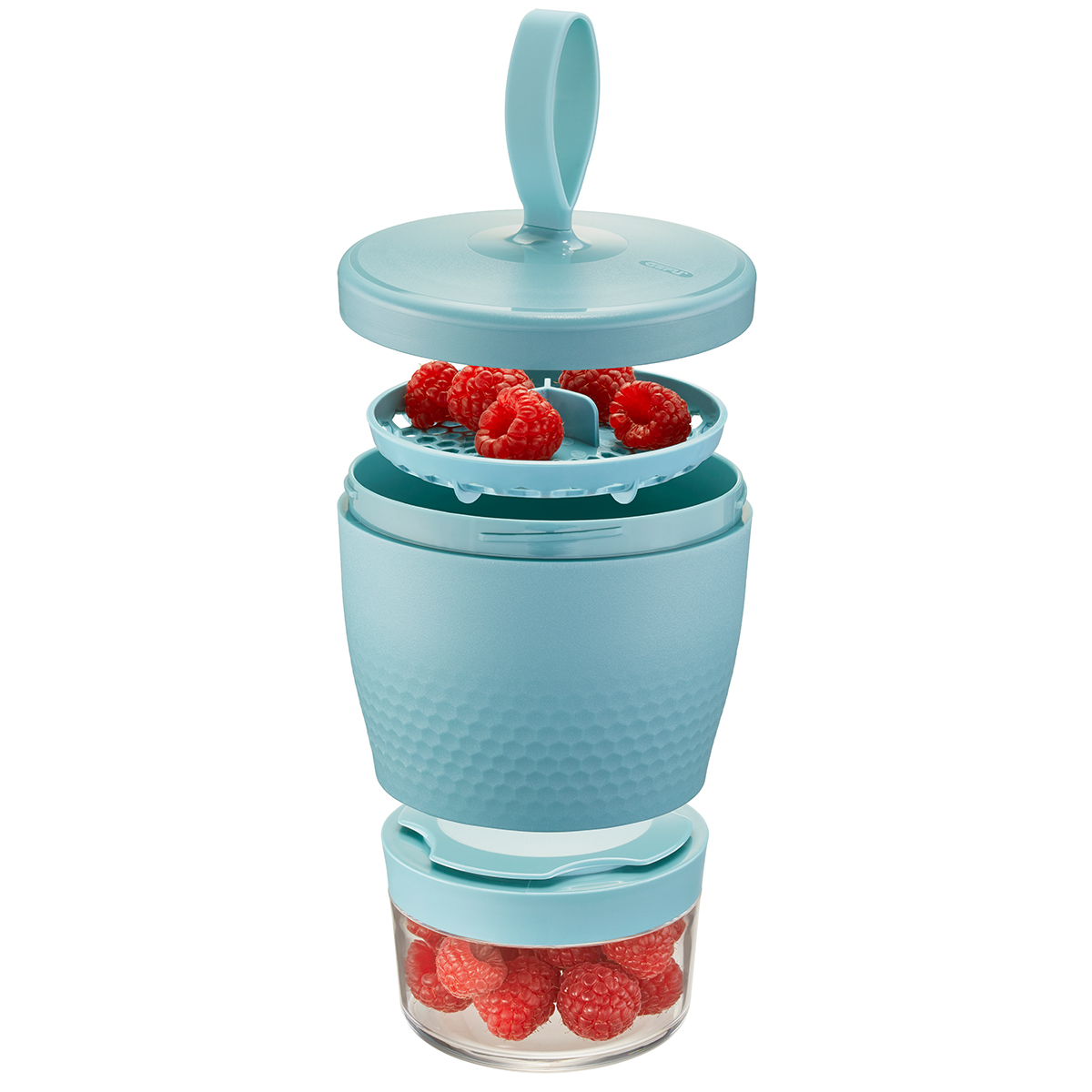 Snack Box FOODIE, 570 ml und 185 ml, azurblau