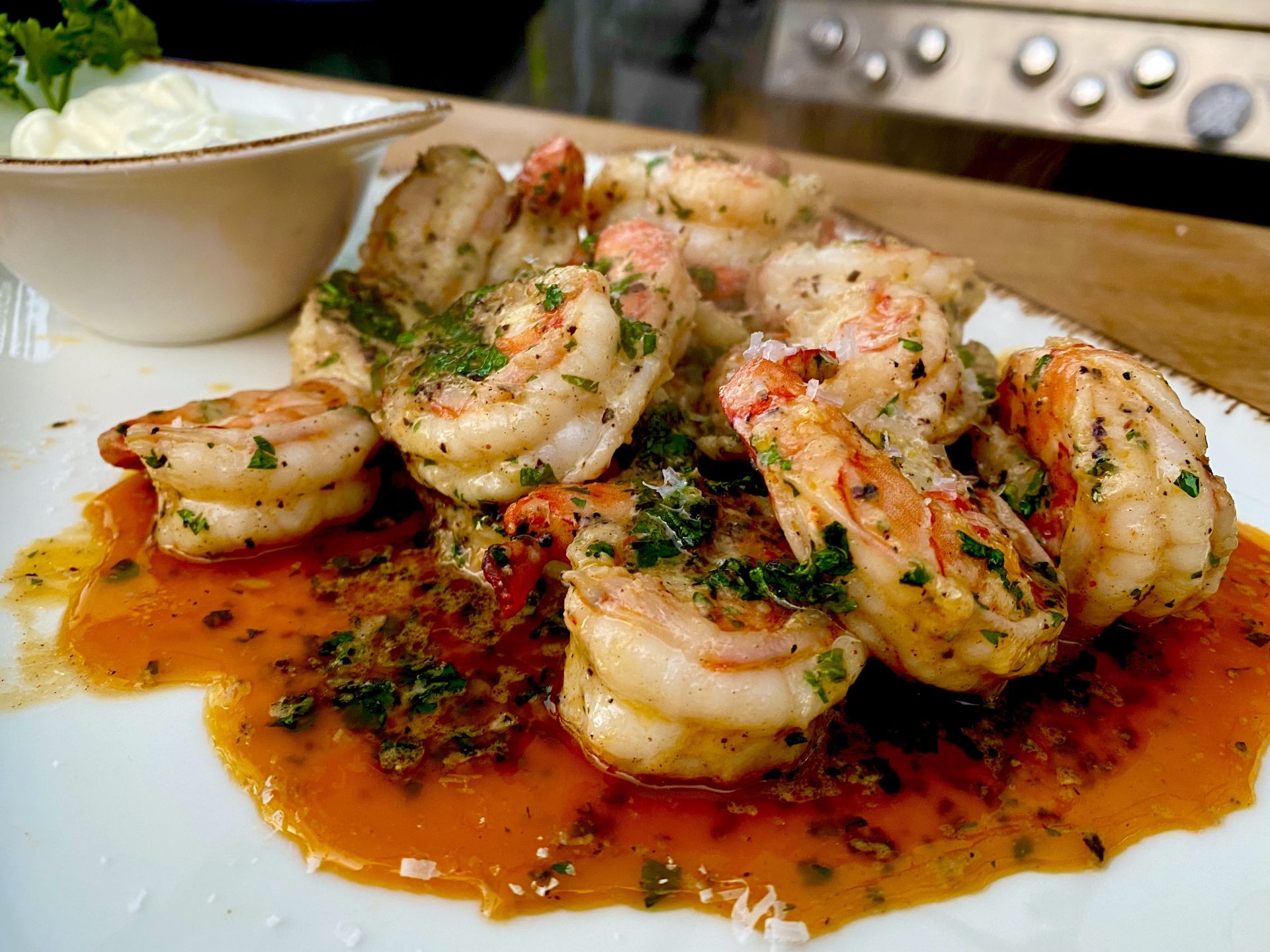 Parmesan Garnelen