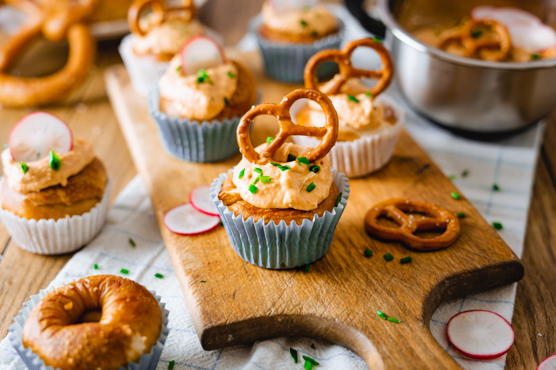 Obazda Cupcakes zum Oktoberfest